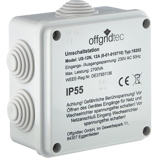 Offgridtec Umschaltstation für Netzvorrangschaltung USV Betrieb US-16 230V 16A 3600W