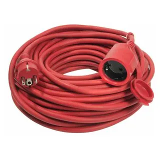 as - Schwabe AS Schwabe 60264 Strom Verlängerungskabel Rot