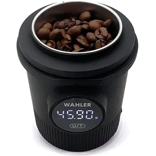 WAHLER® kaffeewaage#4 I Barista Waage Becher I Behälterwaage I Siebträger Kompatibel I 0,05g Genauigkeit I g,oz,ml