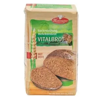 Küchenmeister Brotbackmischung Vitalbrot, mit Roggensauerteig und Hefe, 500g