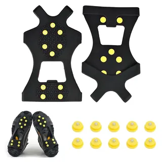 Anti-Rutsch Schuhspikes, Antirutsch Schuhspikes Schuhkrallen, Ersatzspikes Ice Grips Schuhkrallen Schnee, Schuh Spikes Anti Rutsch, Spikes für Wanderschuhe, für Winter Outdoor-Sport für Schuhe, L