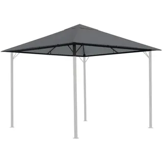 Quick Star Ersatzdach für Pavillon 3x3 m 2,97 x 2,97 m Grau