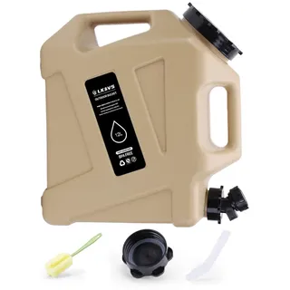 RUYI 12L Wasserkanister mit Hahn und Schraubdeckel, Camping Wasserkanister BPA-frei Trinkwasserkanister, Tragbarer Wassertank mit Griff für Wohnwagen Picknick Wandern