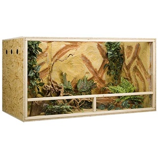 OSB Terrarium, Holzterrarium 150x80x80 cm mit Seitenbelüftung