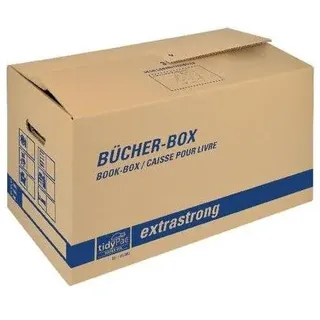tidyPac® Umzugskartons Bücher-Box 58,0 x 30,0 x 33,5 cm, 5 St.