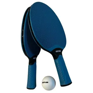 Kettler Tischtennisschläger Set, 8-teilig, aus Kunststoff, 2x Schläger, 6x Bälle