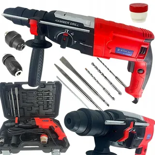 Schlagbohrmaschine 2950W mit Koffer und Zubehör Bohrmaschine Schlagbohrer SDS+ Neu