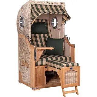 Strandkorb Düne Single Bullauge Teak PE Shell Dessin 506