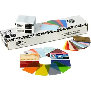 Zebra Premier - PVC Karte - 15 mil weiß - CR-80 Card (85,6 x 54 mm) 500 Karte(n) (104523-215)
