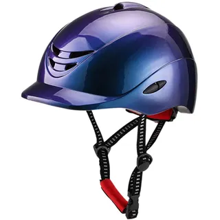 MagiDeal Reithelm, Pferdeausrüstung, mit herausnehmbarem Innenfutter, Outdoor-Sportmützen, Kappe, Reitmütze, Reitmütze für den Außenbereich, Blau, m