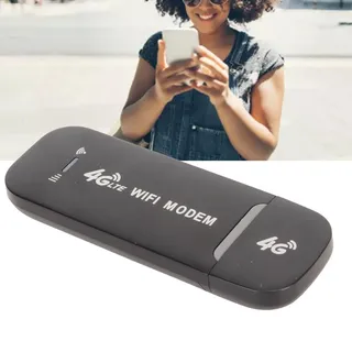 LTE Surfstick 4G WLAN Router, USB WLAN Hotspot Mobiler WiFi mit SIM-Kartensteckplatz Surfstick Unterstützt 10 Geräteverbindungen 150 Mbit/s USB Surfstick (Black)