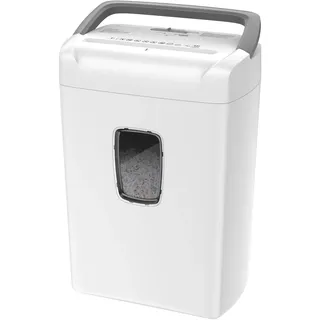 Bonsaii Aktenvernichter P4, 12-Blatt Kreuzschnitt, 21 L, Shredder Kreditkarten/CDs/Klammern, Geeignet für Büro und Heimgebrauch, C243-A