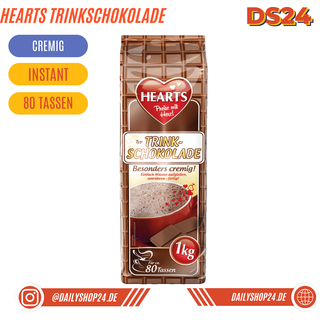 HEARTS Trinkschokolade - 1 Stück / Trinkschokolade