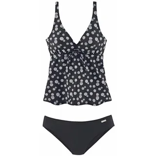 LASCANA Bügel-Tankini Damen schwarz-weiß Gr.50 Cup C