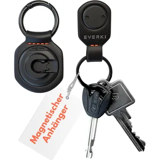 Everki Leder Schlüsselanhänger mit Magnetverschluss – Keychain für Rucksäcke, Taschen & Hosen – Abnehmbar mit einer Hand – Geschenkidee für Pendler & Vielreisende