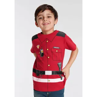 Kidsworld Shirt in rot, | Gr. 104