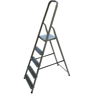 Vago-Tools Stahl Klappleiter 5 Stufen