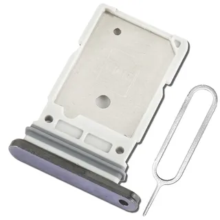 ExtKry SIM Karte Rahmen SIM Kartenfach für Samsung Galaxy S25 Ultra Dual SIM Tray kartenhalter Original qualität Card Tray + SIM Pin (Blau)