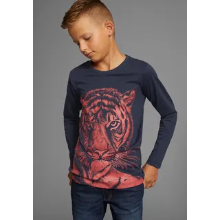 Kidsworld Langarmshirt in marine - Gr.: 128/134