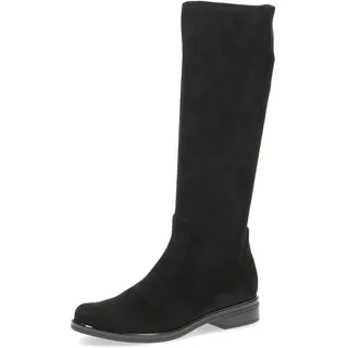 CAPRICE Stiefel ohne Absatz Kniehoch Vegan, Schwarz 40