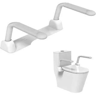 Heuffe Aufstehhilfe Toilette Klappbar, Robust WC Aufstehhilfe Ohne Bohren, Toilettenstützgestell, Toilettengriff Behindertengerecht Senioren, Toilettengestell Freistehend