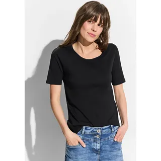 Cecil Basic T-Shirt Style Lena schwarz, M