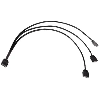 Alphacool 18708 Y-Splitter aRGB 3-Pin auf 3x 3-Pin 30cm - schwarz