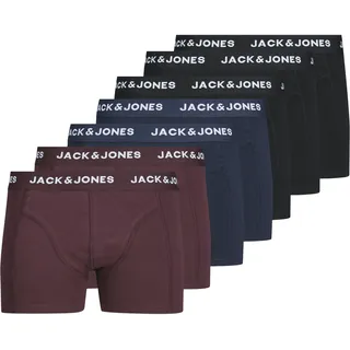JACK & JONES JACSIMPLY BASIC TRUNKS schwarz/blue M 7er Pack
