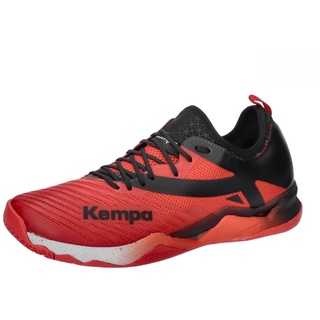 Kempa Wing Lite 2.0 Handballschuhe, Sportschuhe, Turnschuhe, rot Schwarz, 43 EU