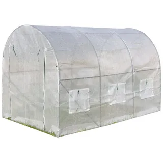 Estexo Ersatz Folie für Foliengewächshaus Tomatengewächshaus Treibhaus Frühbeet Folienzelt 300x200x200 cm