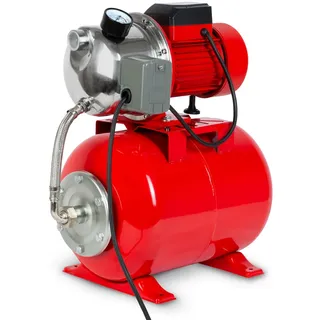 Eberth Hauswasserwerk 3600 L/h 5 bar Förderdruck, 750 Watt Leistung, Pumpe mit Druckschalter für Automatikbetrieb, selbstansaugend, 9 m Ansaughöhe, 40 m Förderhöhe, 24 L Druckkessel
