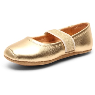 Bisgaard Mädchen Ballet Geschlossene Ballerinas, Gold, 24 EU