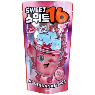 Sweet16 Granatapfellimonade koreanisches Getränk zuckerfrei 200ml