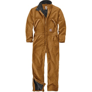 CARHARTT Washed Duck Insulated Overall - Hellbraun - 3XL