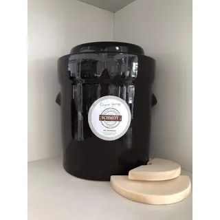 Gärtopf, Sauerkrauttopf 15 Ltr. Milchsäuregärung ideal für Vegetarier gesunde Ernährung Fermentation Einmachtopf Rezepte