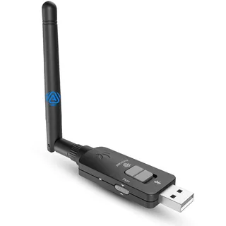 Avantree DG60 Aura – Fernreichweite Auracast Transmitter & Bluetooth 5.4 USB Adapter 2-in-1 für Kopfhörer, Qualcomm aptX Adaptive, Firmware-Upgrade, Broadcast PC Audio an mehrere Ohrhörer übertragen