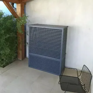 DECOCLIM Aluminium Schutzgehäuse RAL7016 Option XXL, Innenmaße: H 1700 x W 1310 x D 650-800 - Grau