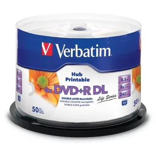 Verbatim DVD+R 8,5 GB 8x bedruckbar 50 St.