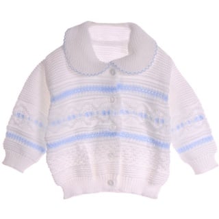 La Bortini Strickjacke Baby Strickjacke Pullover 50 56 62 62 74 blau|weiß 62-68