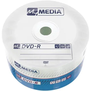 MyMedia 1x50 MyMedia DVD‐R 4.7GB, 16x Speed matt silver Wrap