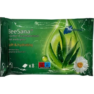 Meditrade BeeSana® - Feuchter Waschhandschuh 24x8 St Tücher