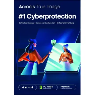 Acronis True Image Premium 3 Geräte / 1 Jahr | 1 TB Cloud | Sofortdown...