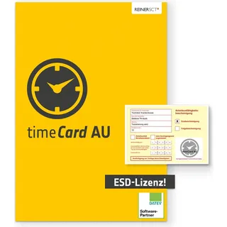 ReinerSCT, Zeiterfassungssystem, ESD REINER SCT timeCard AU 100Mitarbeiterlizenzen