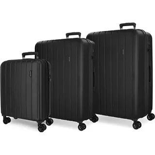 Movom Wood Koffer-Set 3-tlg. schwarz