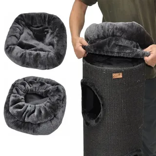 nanook shop Katzenbett für Kratztonnen anthrazit grau