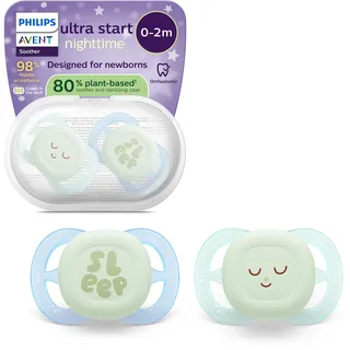 Philips Avent ultra start nighttime 0-2 Monate 2 Stk. blau - grün