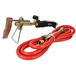 Lötkolben Set - Lötlampe - Dachrinnen Lötset - Schweißbrenner - Lötzubehör Dachdeckerarbeiten Gasbrenner - Verarbeitung von Zink Kupfer Edelstahl 22-607