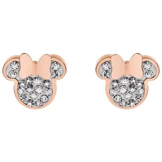 Disney ©DISNEY Minnie Mouse Kinderohrringe Edelstahl silber rosa