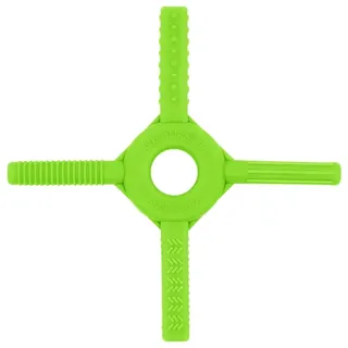 ARK Tetra-Bite Kautool – sensorisches Kauspielzeug mit 4 Texturen – in 3 Härtegraden – BPA-frei – ab 3 Jahren – made in USA (grün, mittel)