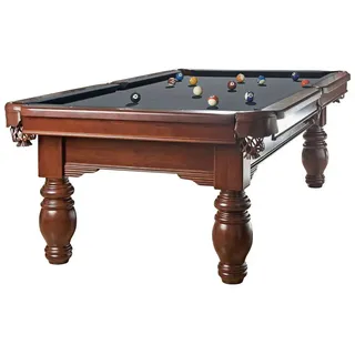 Billiard-Royal Billardtisch Magdalena 8 ft., (Hochwertige Billiard-Royal® Qualität), 3-tig Naturschieferplatte, Echtleder Auffangtaschen, Bandengummi K55